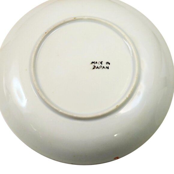 Scenic Luster Saucers (Set of 4) 1920s-40s Japan Hand-Painted Lake Scene - Picture 6 of 6